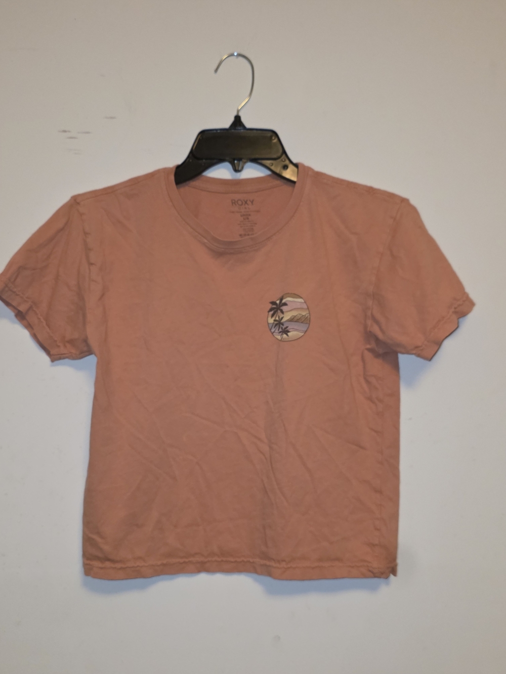 Roxy Men's Short Sleeve Crewneck T-Shirt - Dusty Rose